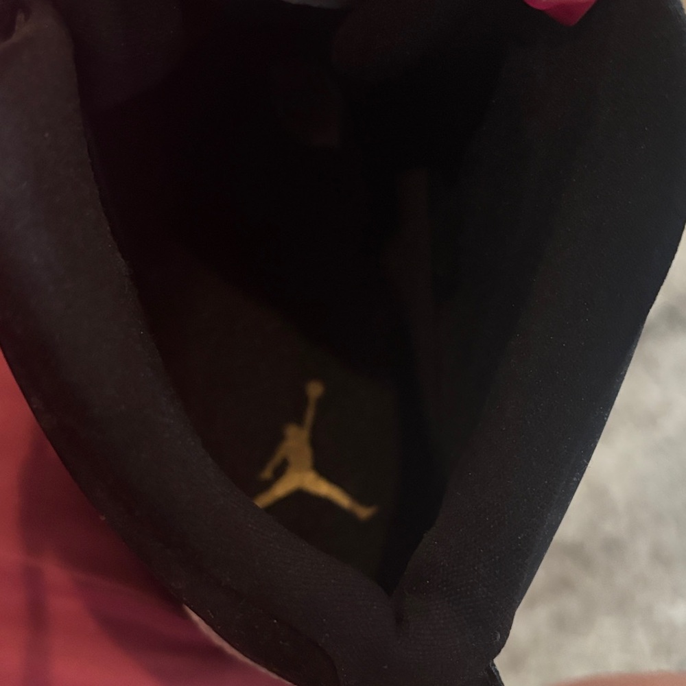 Jordan Black and White Sneakers with Gold Accents - Picture 6 of 7